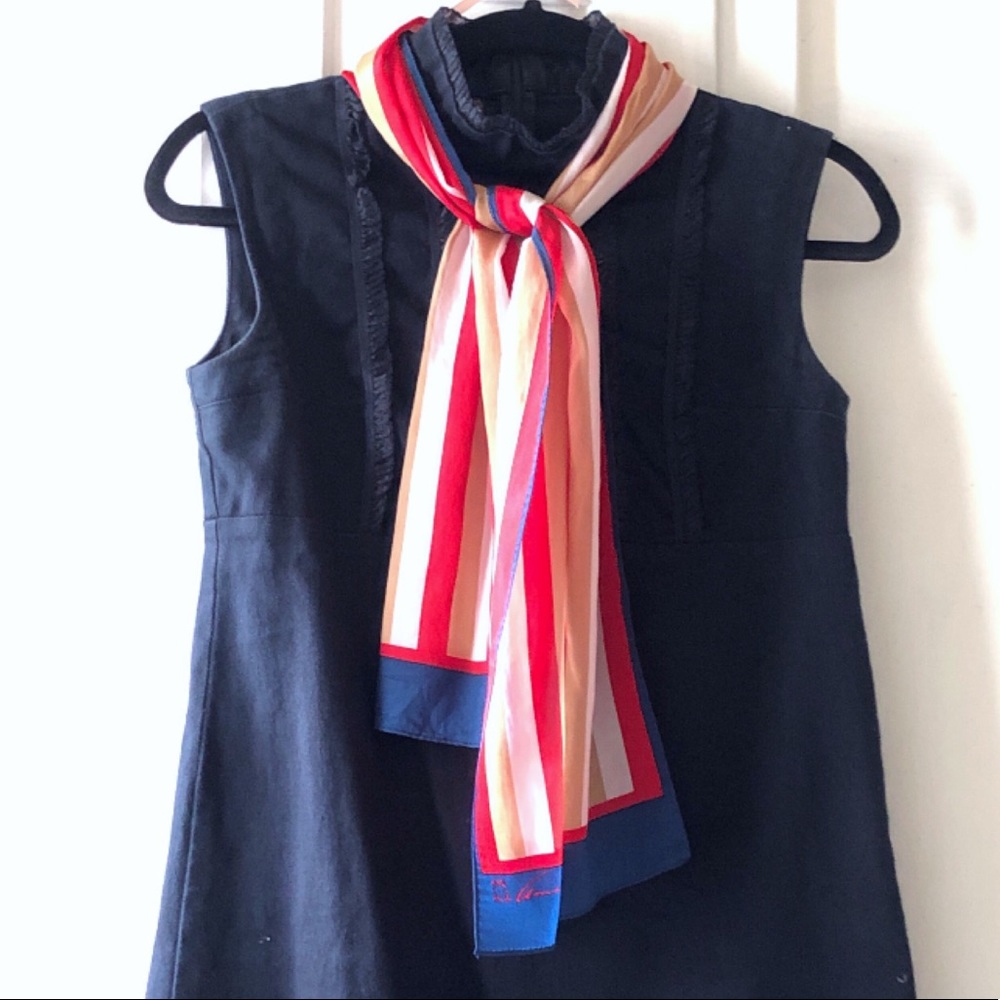 Vintage oblong Anne Klein silk scarf